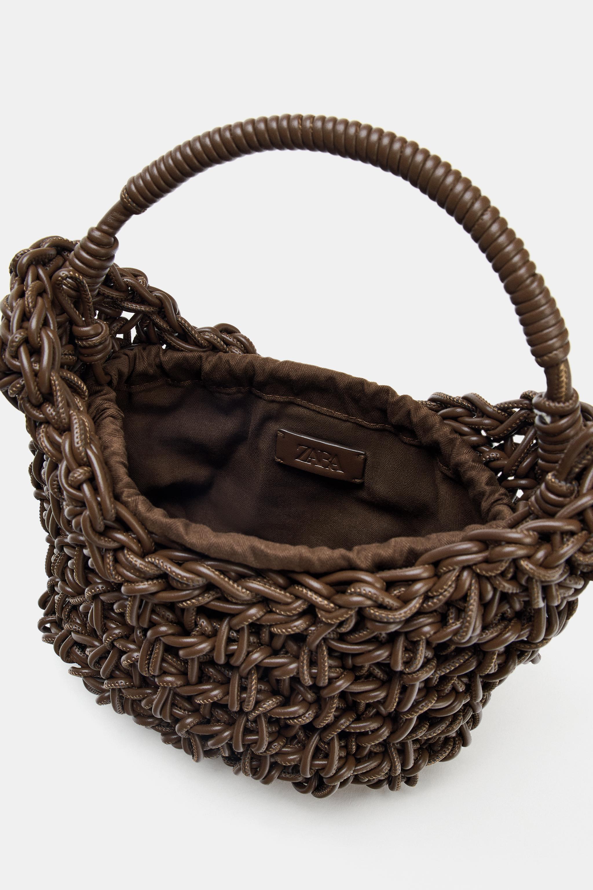 SAC À MAIN TRESSÉ SURPIQÛRES